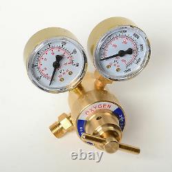 Oxygen Gas Regulator Welding Cutting Torch Pressure Gauge Fits Victor Brass
