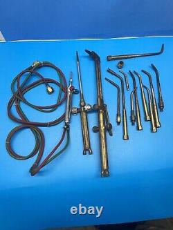 Oxygen and acetylene Torch kit welding and cutting gas wwelder tool set of 13