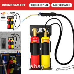 Oxypropane Welding Gas Cutting Torch Kit Flint Lighter, Cylinder Holder, Brazi