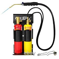 Oxypropane Welding Gas Cutting Torch Kit with Lighter & Cylinder Rack