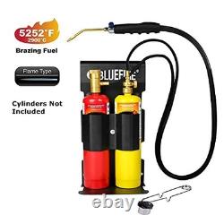 Oxypropane Welding Gas Cutting Torch Kit with Lighter & Cylinder Rack
