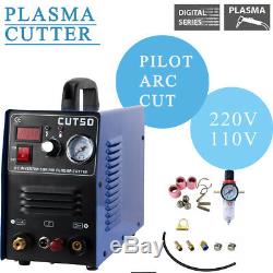 Pilot Arc CUT50 Air Plasma Cutter 50A & WSD60 Torch 110/220V 1-14mm cutting