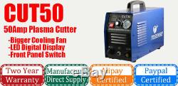 Plasma Cutter 50A Welder Machine Cutting Torches 110V/220V Plasma Cutters Hot