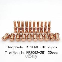 Plasma Electrode Tip 0.043'' 1.0mm for Lincoln PRO-CUT 25 55 80 Torch 40pcs