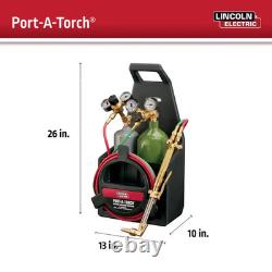 Port-A-Torch Kit with Oxygen and Acetylene Tanks for Cutting Welding and Brazing