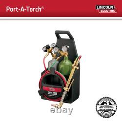 Port-A-Torch Kit with Oxygen and Acetylene Tanks for Cutting Welding and Brazing