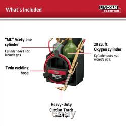 Port-A-Torch Kit with Oxygen and Acetylene Tanks for Cutting Welding and Brazing