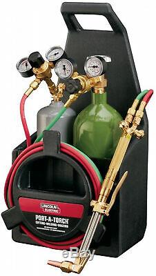 Port-A-Torch Kit with Oxygen and amp Acetylene Tanks for Cutting Welding