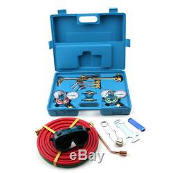 Portable Gas Welding & Cutting Kit Acetylene Oxygen Torch Set Regulator 3 Nozzle