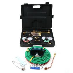 Portable Gas Welding Cutting Kit Oxy Acetylene Oxygen Torch Brazing Fits +Box US