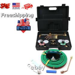 Portable Gas Welding Cutting Machine Kit Oxygen Acetylene Cutting Torch WithCase