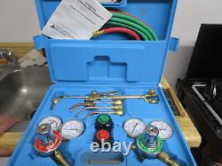 Portable Gas Welding Cutting Torch Kit Oxy Acetylene Oxygen Victor Type Hose