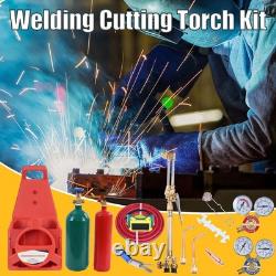 Portable Oxyacetylene Welding and Cutting Kit, Brass Nozzle Welding Torch