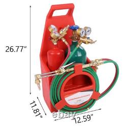 Portable Oxyacetylene Welding and Cutting Kit, Brass Nozzle Welding Torch