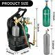 Portable Oxygen Acetylene Oxy Welding Cutting Torch Kit WithGas Tank