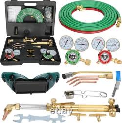 Portable Oxygen Acetylene Welding Cutting Outfit Torch Set Gas Welder Kit withHose