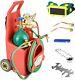 Portable Oxygen Acetylene Welding Cutting Torch Kit WithGas Tank and Movable wheel