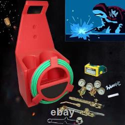 Portable Oxygen Acetylene Welding Cutting Torch Kit withCarrying Tote 15' Hose