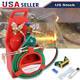 Portable Oxygen Acetylene Welding Cutting Weld Torch Tank Kit Long Pipe Brass US