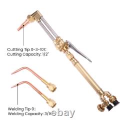 Portable Professional Oxygen Acetylene Oxy Welding Cutting Weld Torch Tank Kit