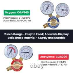 Portable Professional Oxygen Acetylene Oxy Welding Cutting Weld Torch Tank Kit