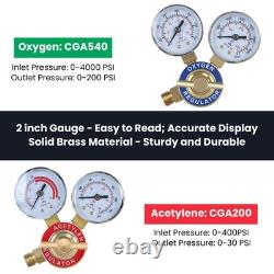 Portable Professional Oxygen Acetylene Oxy Welding Cutting Weld Torch Tank Kit