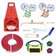 Portable Tote Oxygen Acetylene Welding Cutting Torch Kit with Regulators Hose