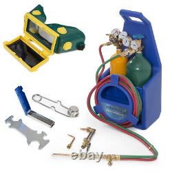 Portable Twin Tote Oxygen Acetylene Tank Style Welding Cutting Torch Start Kit