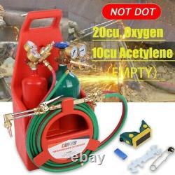 Portable twin tote Oxygen Acetylene Oxy gas Welding Cutting Weld Torch with Tank