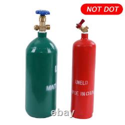 Portable twin tote Oxygen Acetylene Oxy gas Welding Cutting Weld Torch with Tank