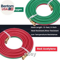 Professional Brazing Torch Kit, Portable Welding Cutting Torch Kit Oxygen Acetyl