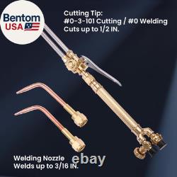 Professional Brazing Torch Kit, Portable Welding Cutting Torch Kit Oxygen Acetyl