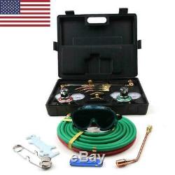 Professional Gas Welding And Cutting Kit Propane Oxygen Torch Set Regulator 7kg