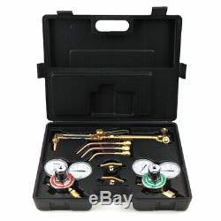 Professional Gas Welding And Cutting Kit Propane Oxygen Torch Set Regulator 7kg