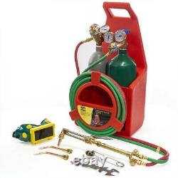 Professional Oxygen Acetylene Portable Oxy Welding Cutting Torch Kit WithGas Tank