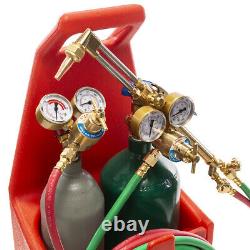Professional Oxygen Acetylene Portable Oxy Welding Cutting Torch Kit WithGas Tank