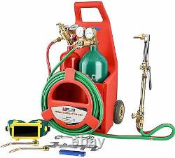 Professional Portable Oxygen Acetylene Welding Cutting Torch Kit WithMovable wheel