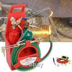 Professional Portable Welding Cutting Weld Oxygen Acetylene Torch Tank Kit