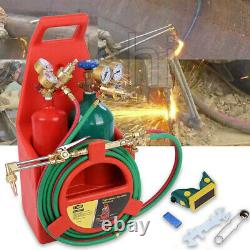 Professional Portable Welding Cutting Weld Oxygen Acetylene Torch Tank Kit USA