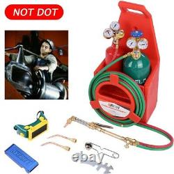 Professional Tote Oxygen Acetylene Oxy Welding Cutting Torch Kit With Tank LOT