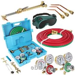 Professional Welding & Brazing Torch Kit Portable Oxy-Acetylene Gas Set