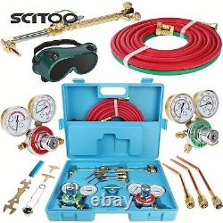 Professional Welding & Brazing Torch Kit Portable Oxy-Acetylene Gas Set