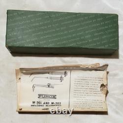 Purox Torch Set CW-202 Angle Head Cutting Attachment W-201 Handle Oxweld W-300