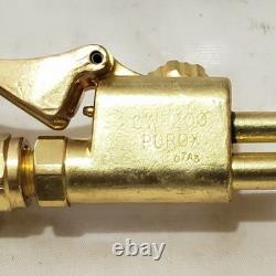 Purox Torch Set Prestolite W-200 Welding Handle CW-200 Cutting Attachment