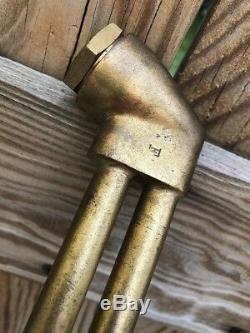 Purox Vintage Brass Unused Oxy Acetylene Cutting Torch Type F Welding E 75° NOS