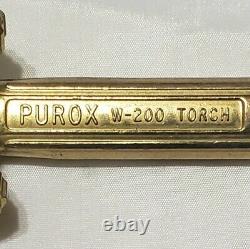 Purox W-200 Cutting Welding Torch Handle Brazing Linde Prest-O-Lite L-Tec