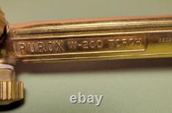 Purox W-200 Cutting Welding Torch Handle & CW-200 Cutting Torch #5 4202 Tip NOS