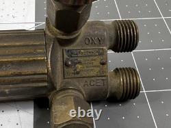 Purox W-202 Welding Cutting Torch Handle With Linde Purox Oxweld CW-202