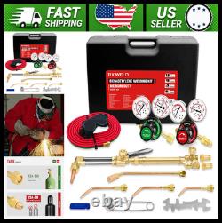 RX WELD Medium Duty Oxy Acetylene Torch Kit Cutting Welding Brazing Heating