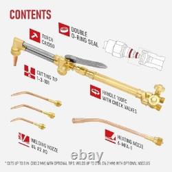 RX WELD Medium Duty Oxy Acetylene Torch Kit Cutting Welding Brazing Heating